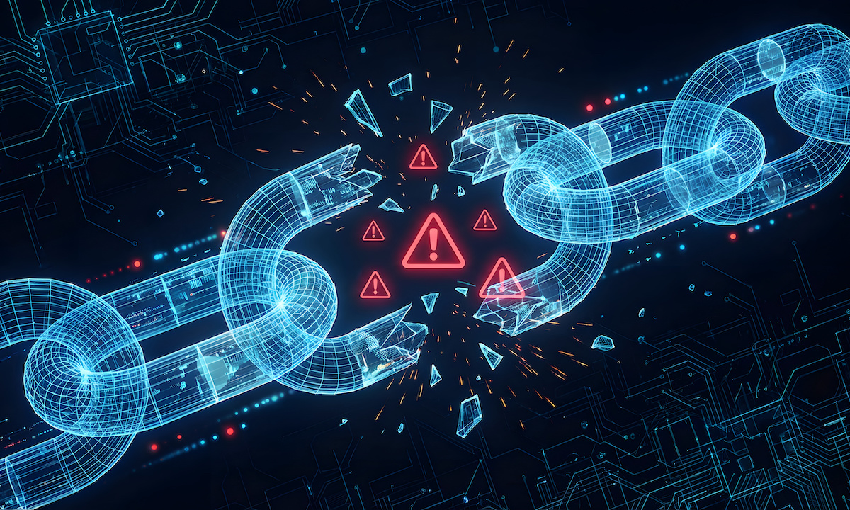 A digital padlock with glowing binary code flowing through it, representing cybersecurity in the digital financial world.
