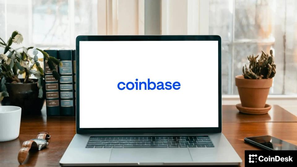 Coinbase headquarters building with OCC seal overlay representing regulatory approval milestone