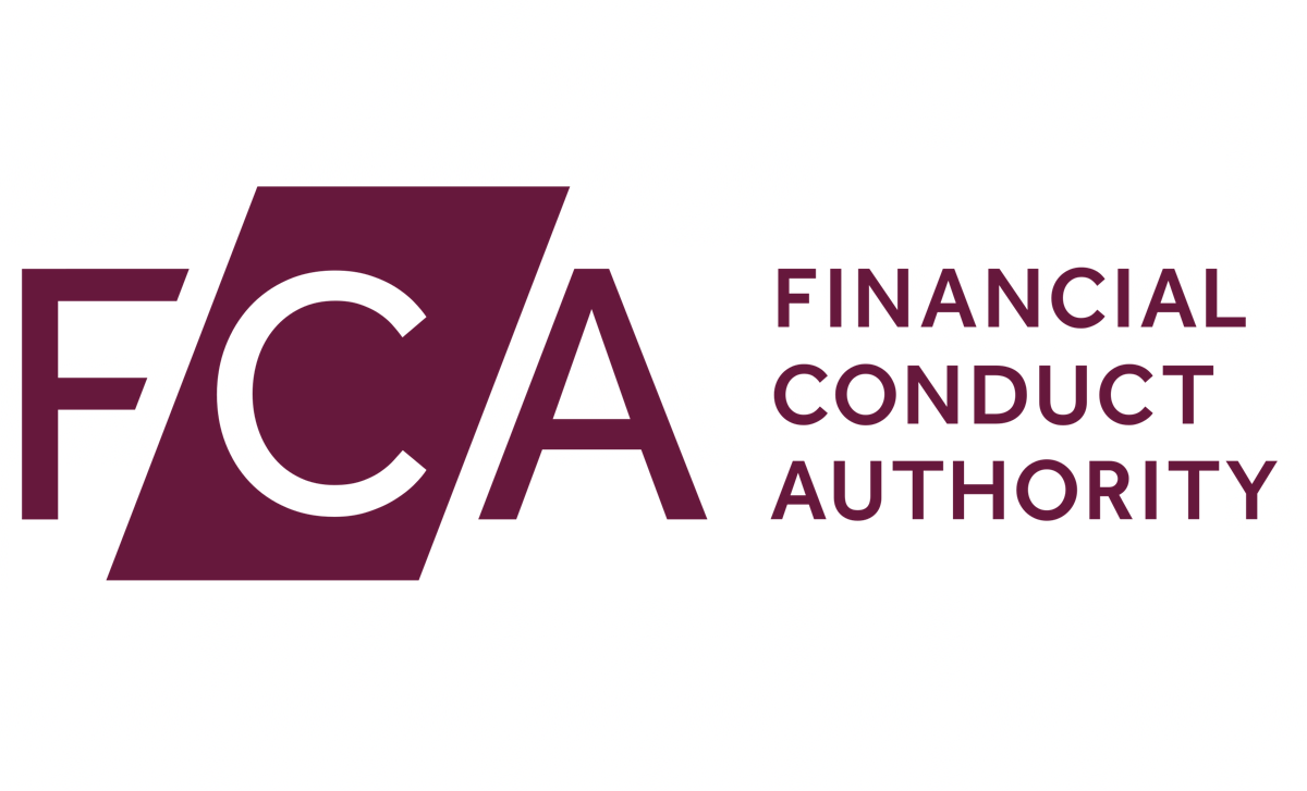 UK financial regulators standing near a stylized blockchain network graphic.