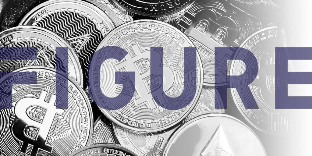 Screenshot of Figure's website showing a graphic representing cryptocurrency being used as collateral for a loan.