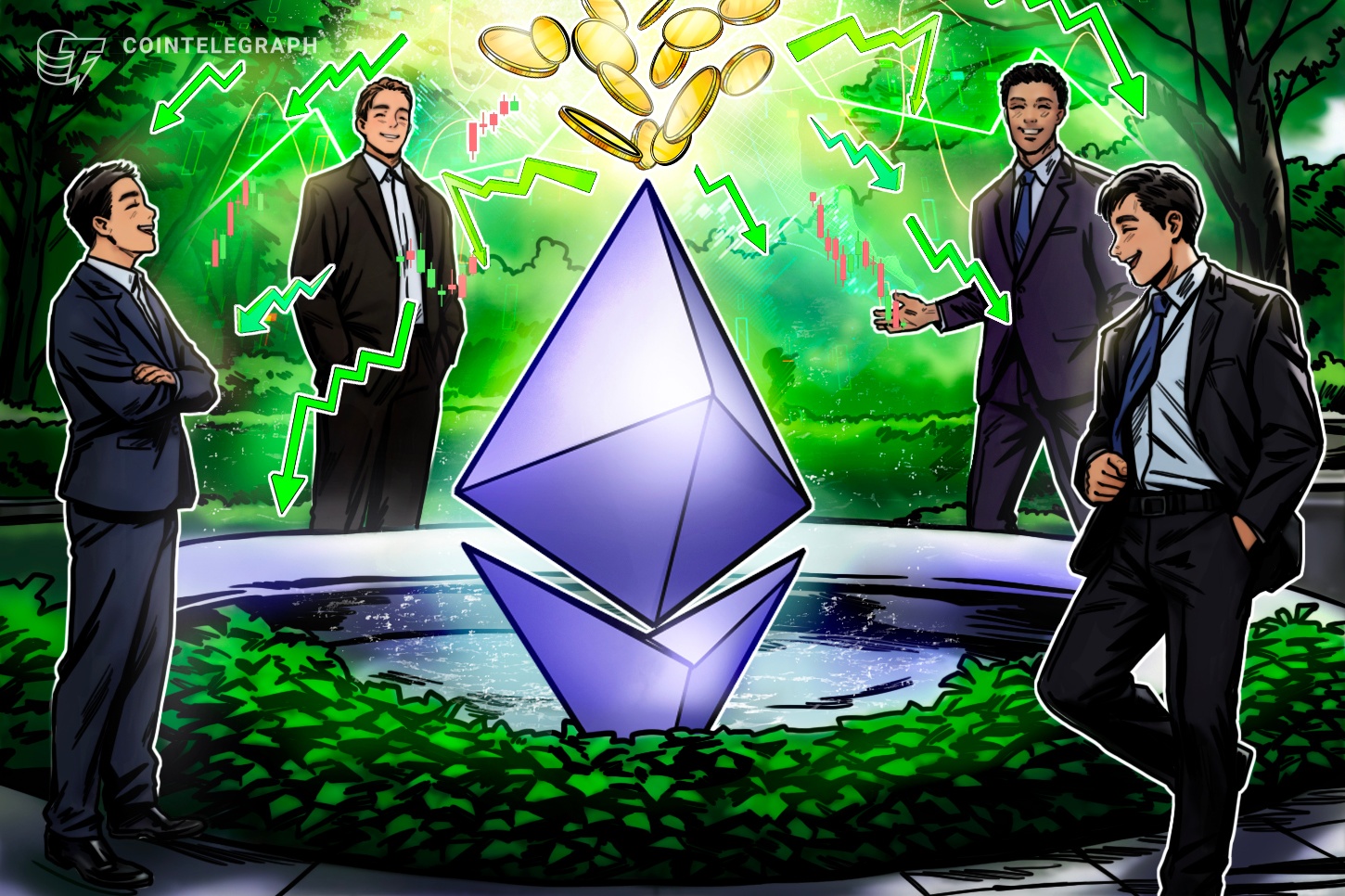 Ethereum (ETH) price chart showing upward trend with key resistance levels highlighted.