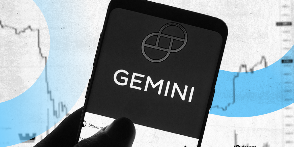 Screenshot of Gemini's Agentic Trading interface showing AI agent connections.