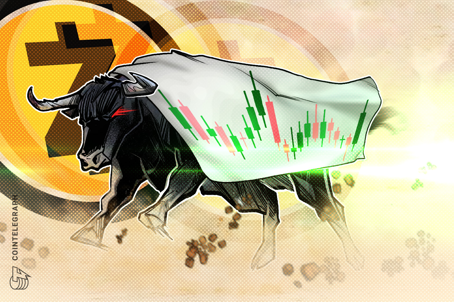 Zcash (ZEC) price chart displaying a cup-and-handle pattern with an upward trend.