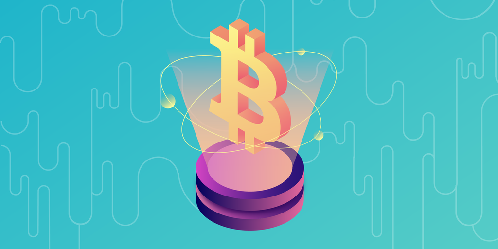 Abstract visualization of quantum computing threat to Bitcoin security, showing digital lock breaking under quantum interference patterns