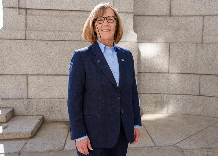 Minnesota state capitol building with digital circuit board overlay