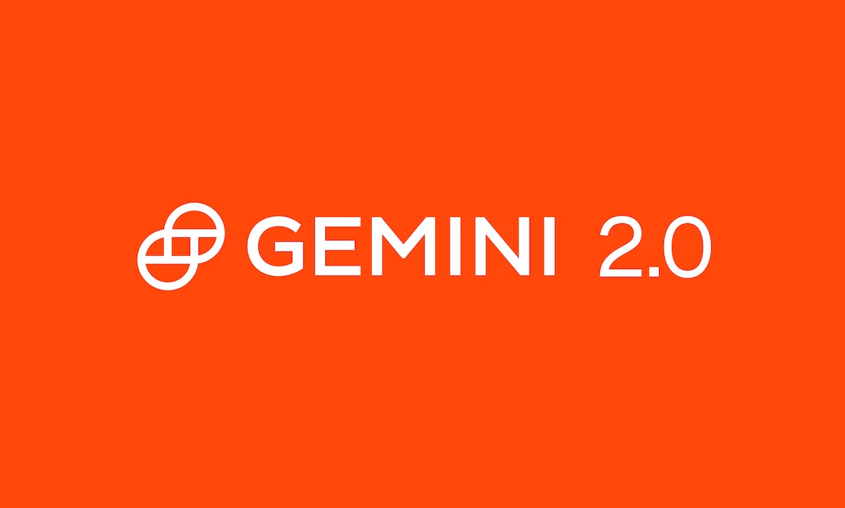 Gemini logo with a large $100 million figure overlayed.