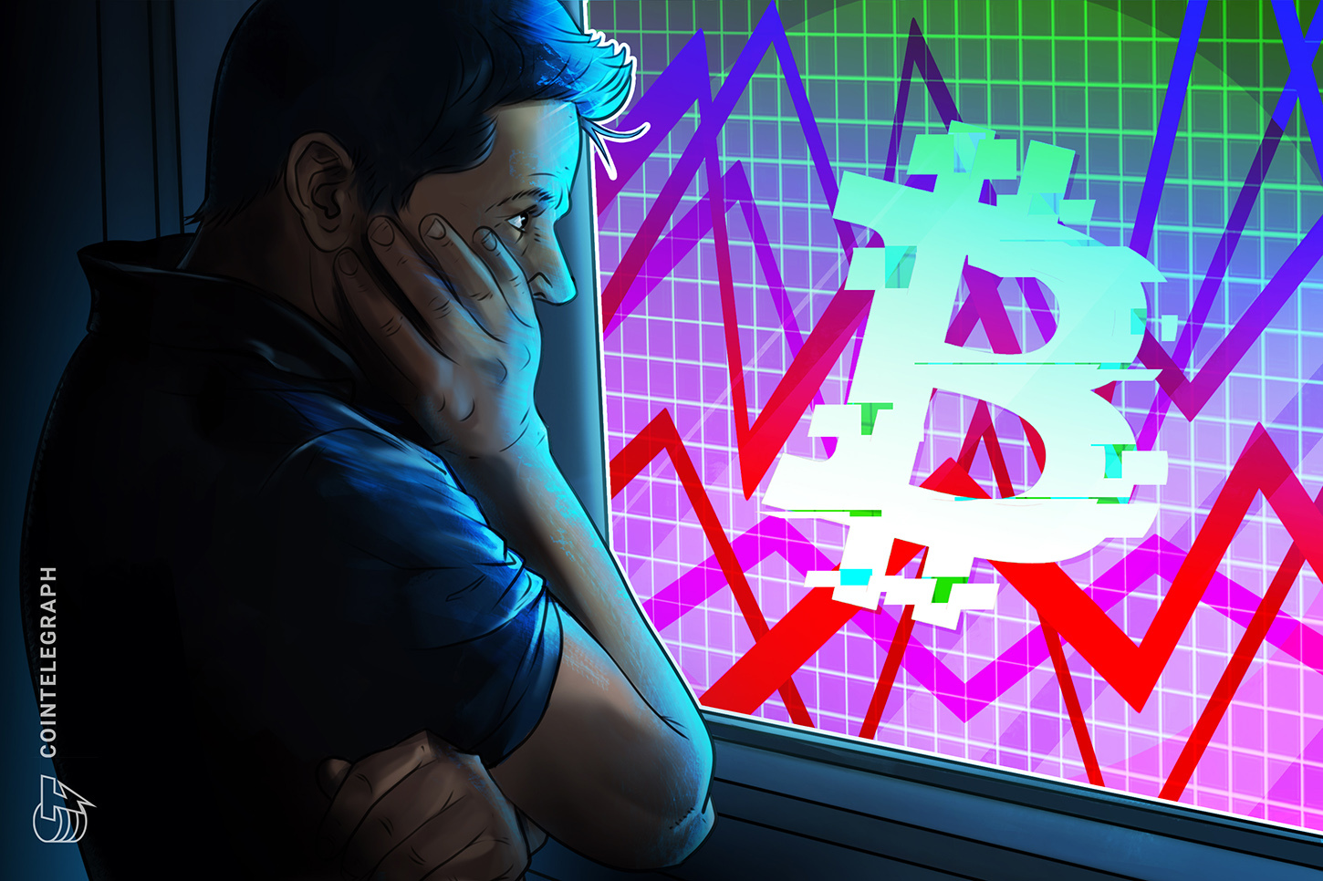 Chart showing Bitcoin realized losses, with a sharp spike indicating significant selling pressure.
