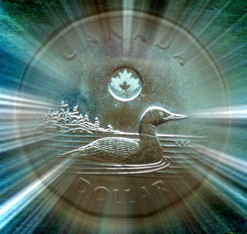 캐나다 국기 위에 스테이블코인 그래픽과 규제 문서 오버레이