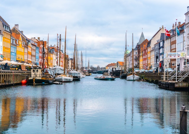 Copenhagen skyline with Aryze logo superimposed