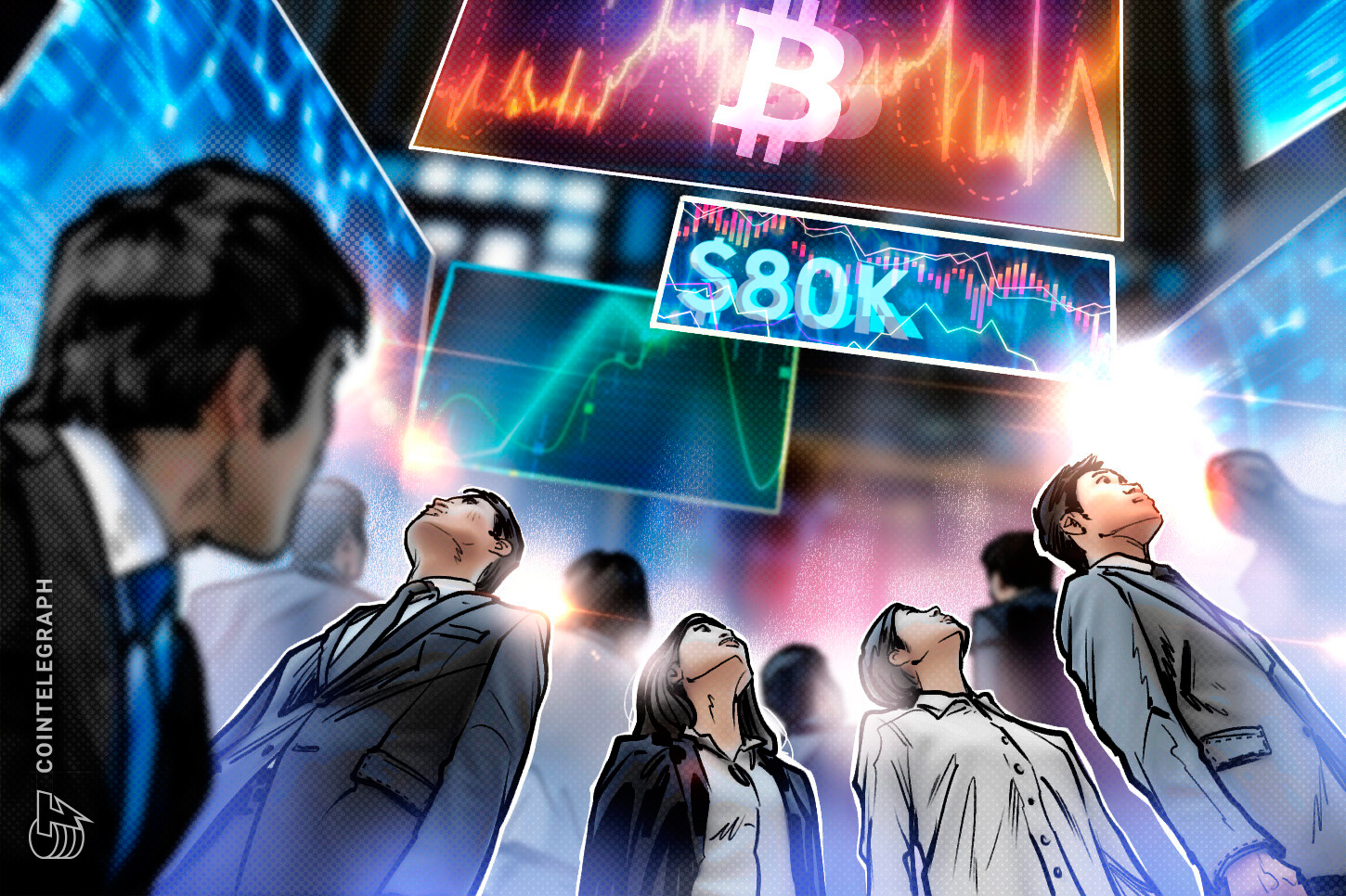 A cryptocurrency chart showing Bitcoin's price, with key support and resistance levels highlighted.