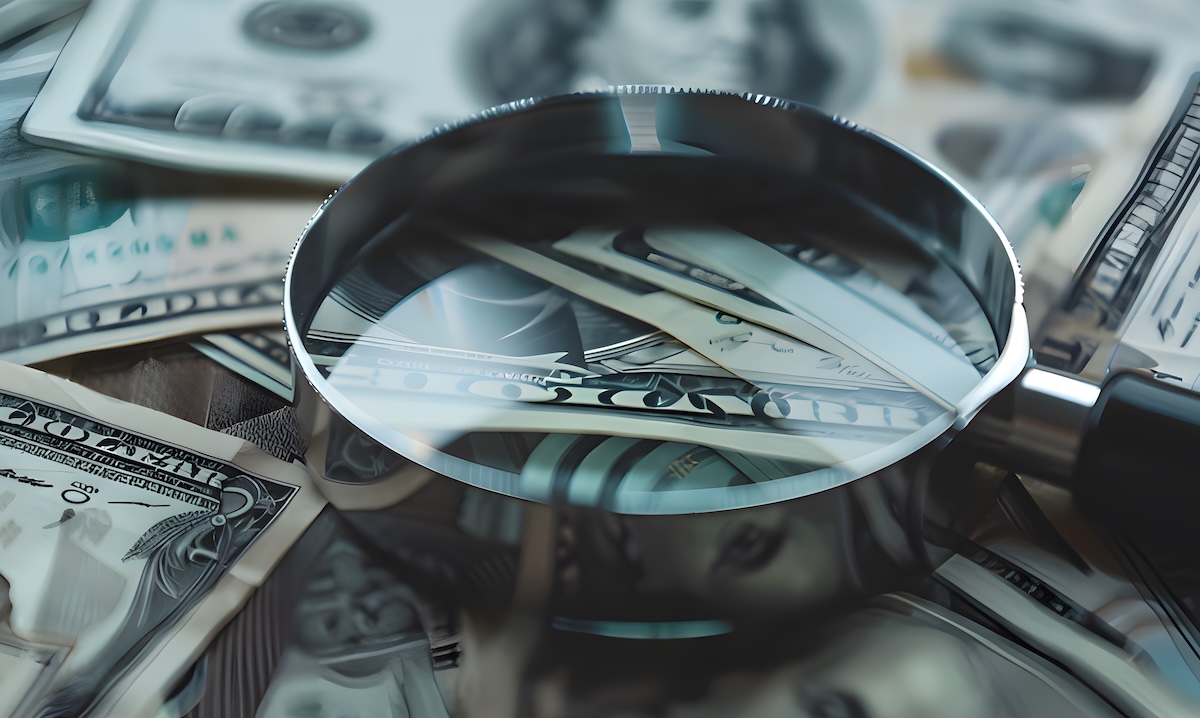 A split image showing a complex network of glowing digital lines on one side and a human hand reviewing a document on the other.